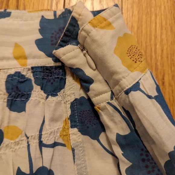 Fossil Patterned Skirt Blue and Yellow - Picture 4 of 7
